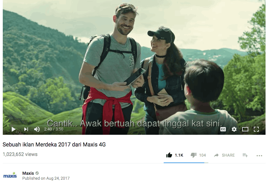 Maxis Merdeka Ad 2017